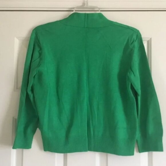 Lk New CIELO spring green open front shrug/cropped cardigan L - Picture 2 of 5